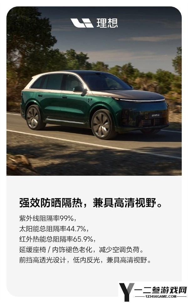 理想原厂窗膜,紫外线阻隔率99%,仅需2699元起!