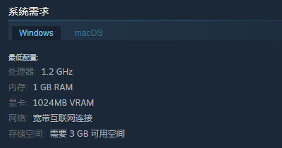 阿蛋等什么游戏配置要求介绍
